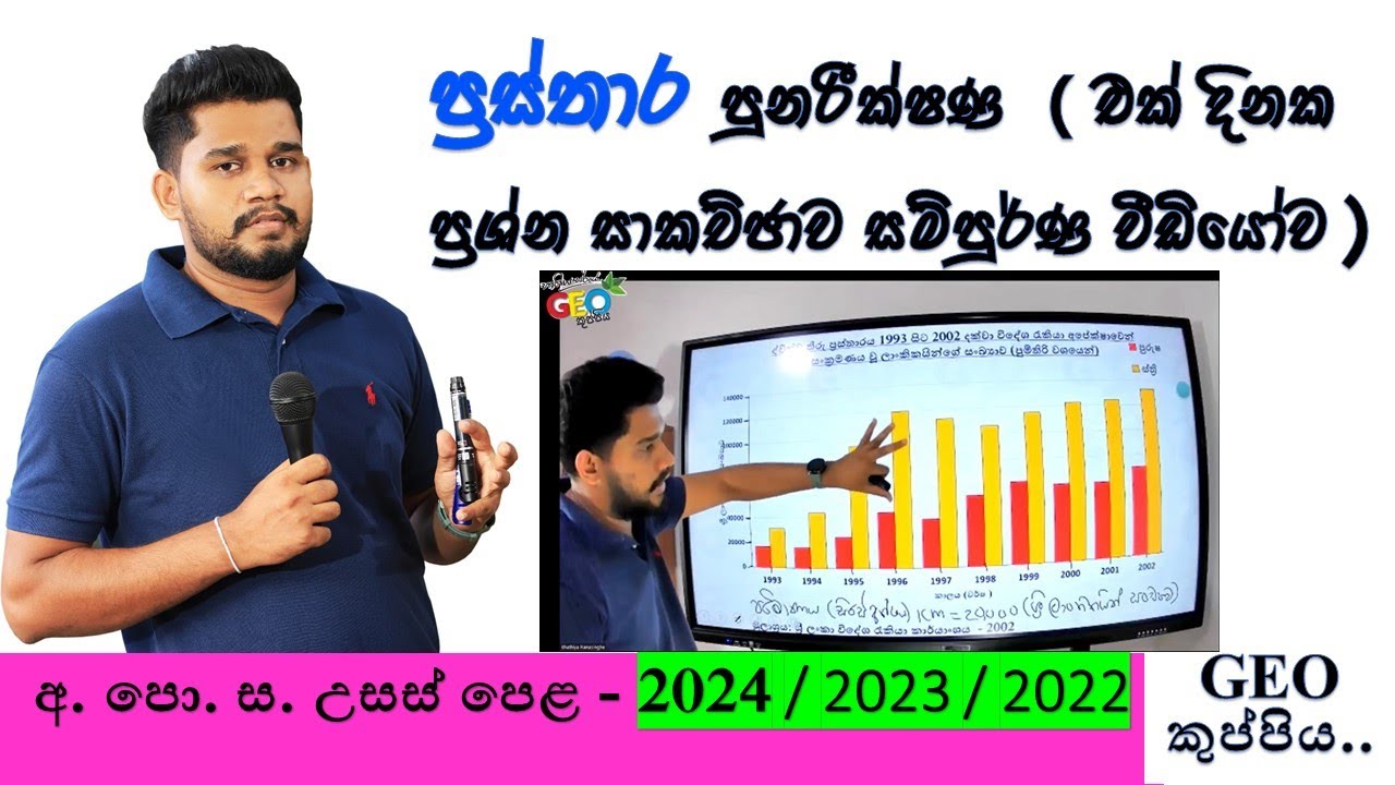 A/L Geography | ප්‍රස්තාර  පුනරීක්ෂණ  | උසස් පෙළ  භූගෝල විද්‍යාව | GEO කුප්පිය