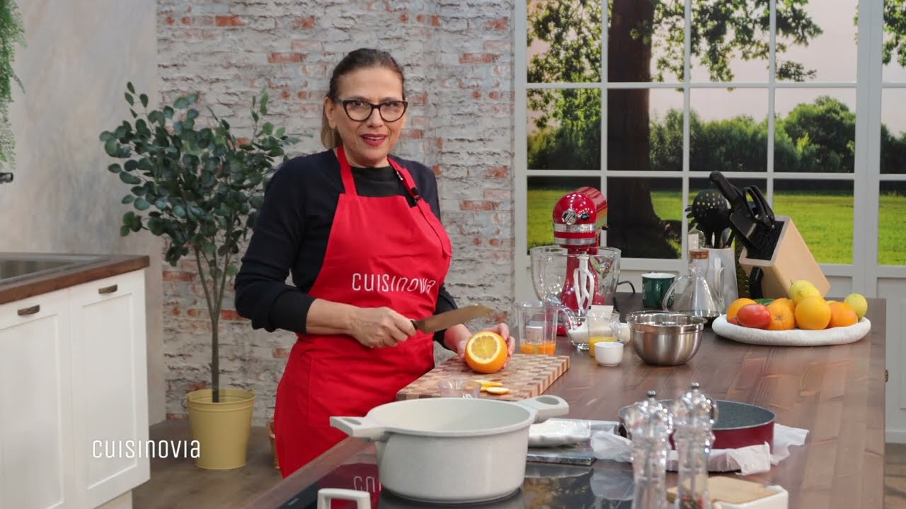 CUISINOVIA  Φαχίτας με κοτόπουλο φουρνιστά και αναποδο κέικ με πορτοκάλι ΕΠ 68