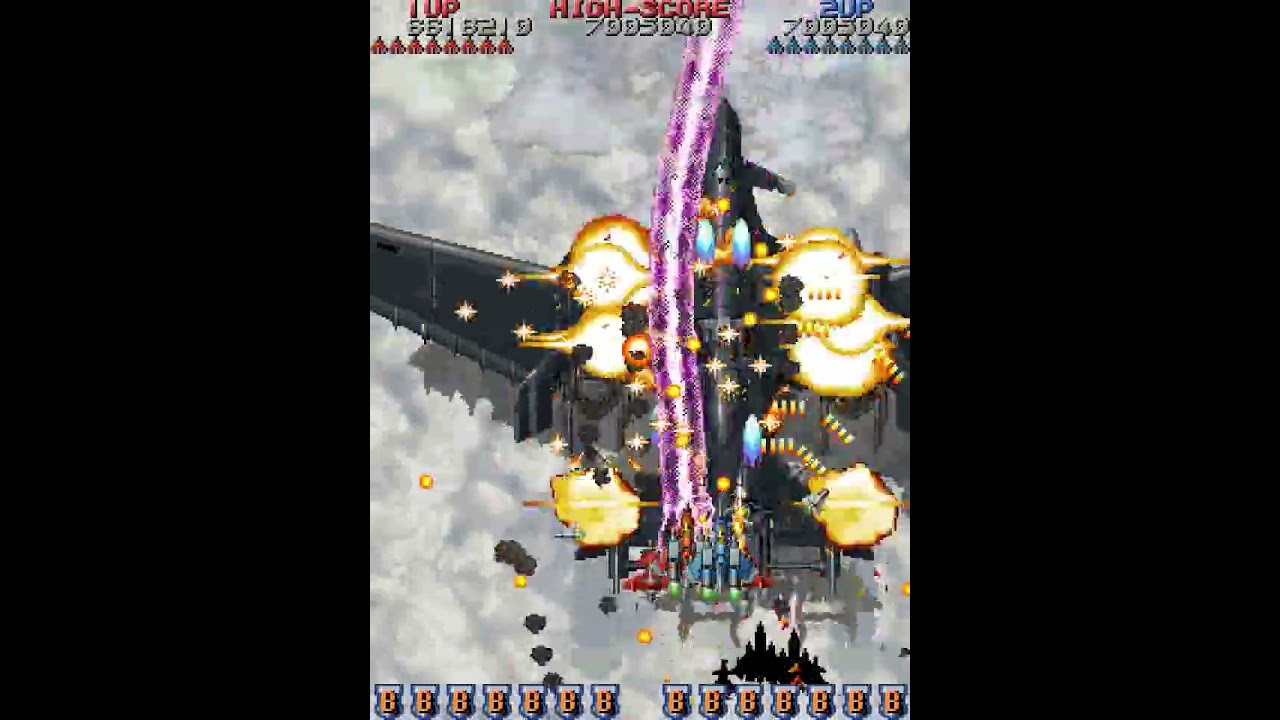 Raiden Fighters 2: Operation Hell Dive 2000 (ARC) - Raiden mk-II and Raiden mk-IIβ Doubleplay