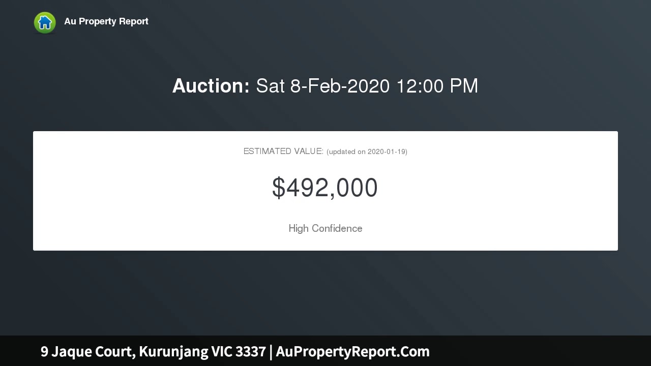 9 Jaque Court, Kurunjang VIC 3337 | AuPropertyReport.Com
