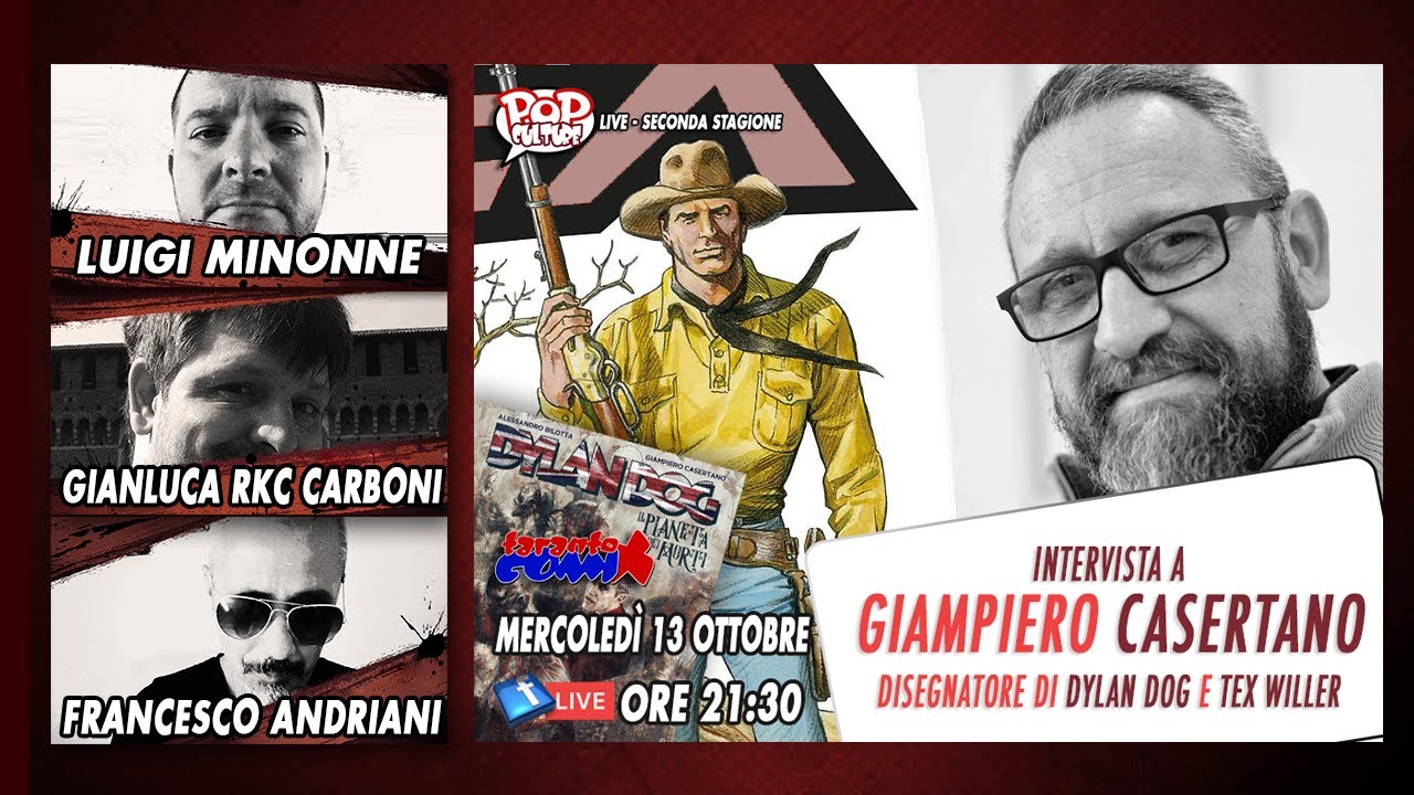 Intervista a Giampiero Casertano. Dylan Dog 