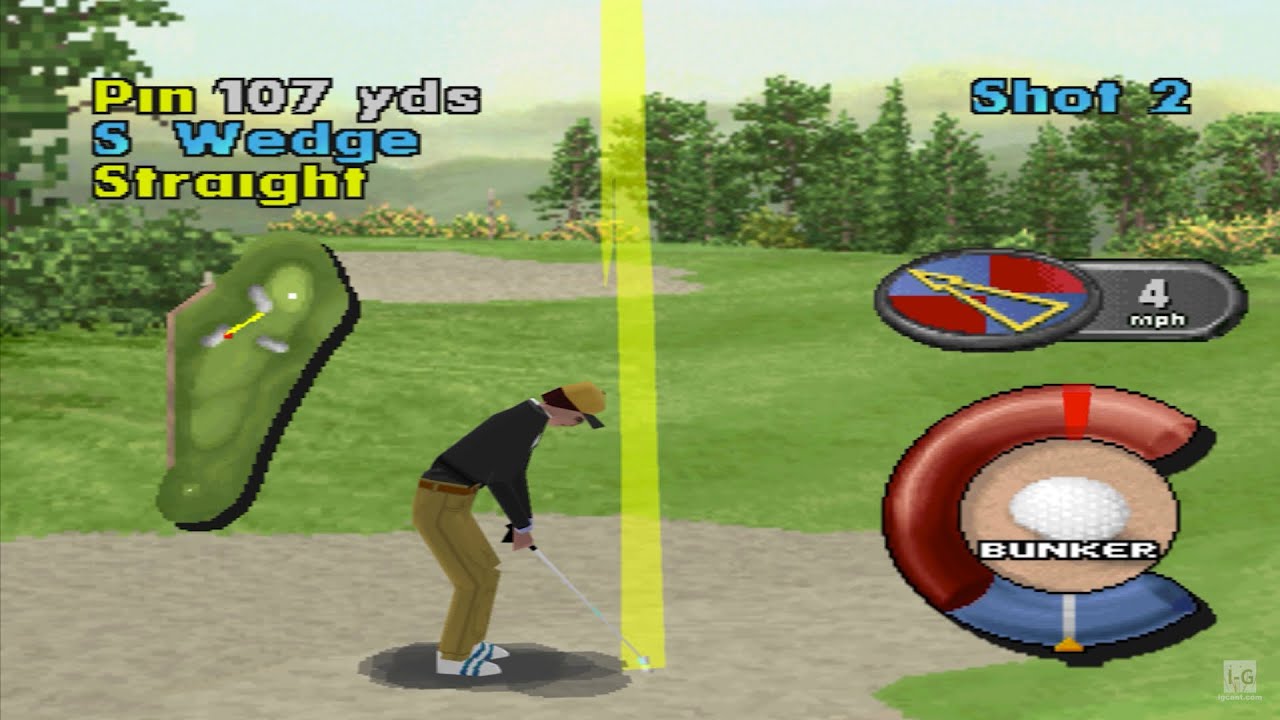 Actua Golf - PS1 Gameplay (4K60fps)