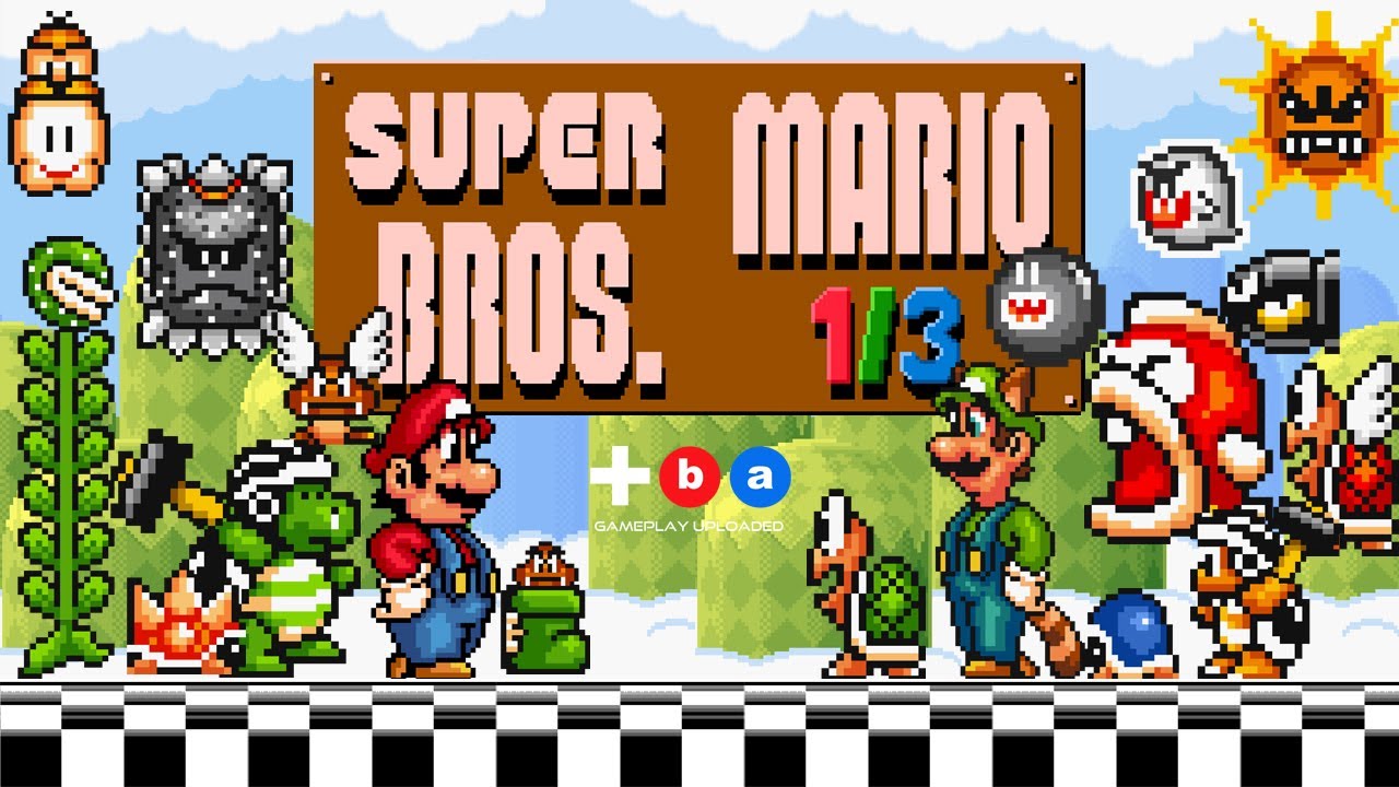 Super Mario Bros 1/3 [Hack/Mod] - NES 2 Players [TAS]