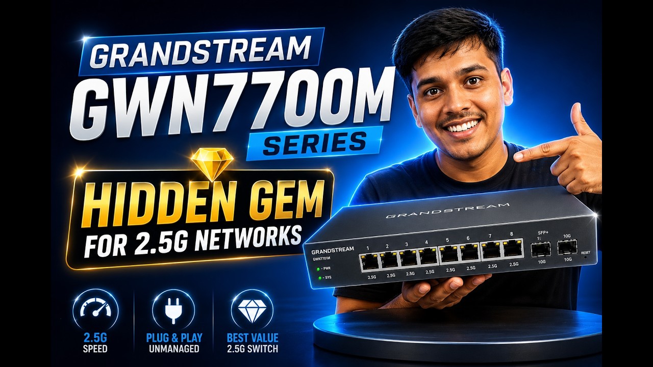 Grandstream GWN7700M Review | Powerful 2.5G Switch at Budget Price #fgtechstore