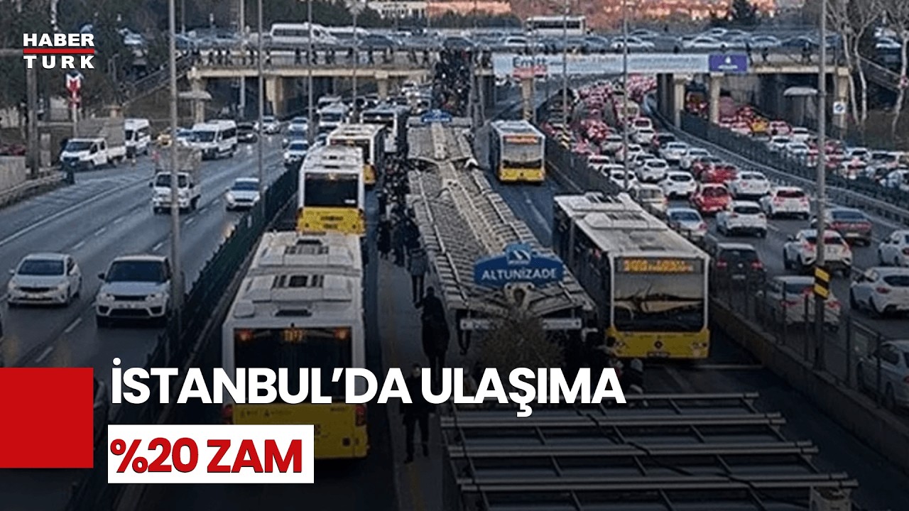 İstanbul'da Toplu Ulaşıma Zam Geldi!