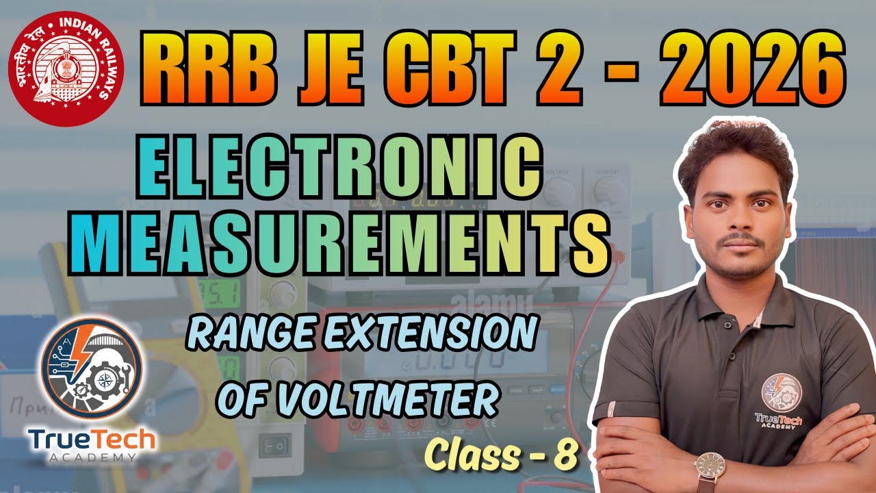Range Extension of Voltmeter : Electronic Measurements | RRB JE ECE online classes
