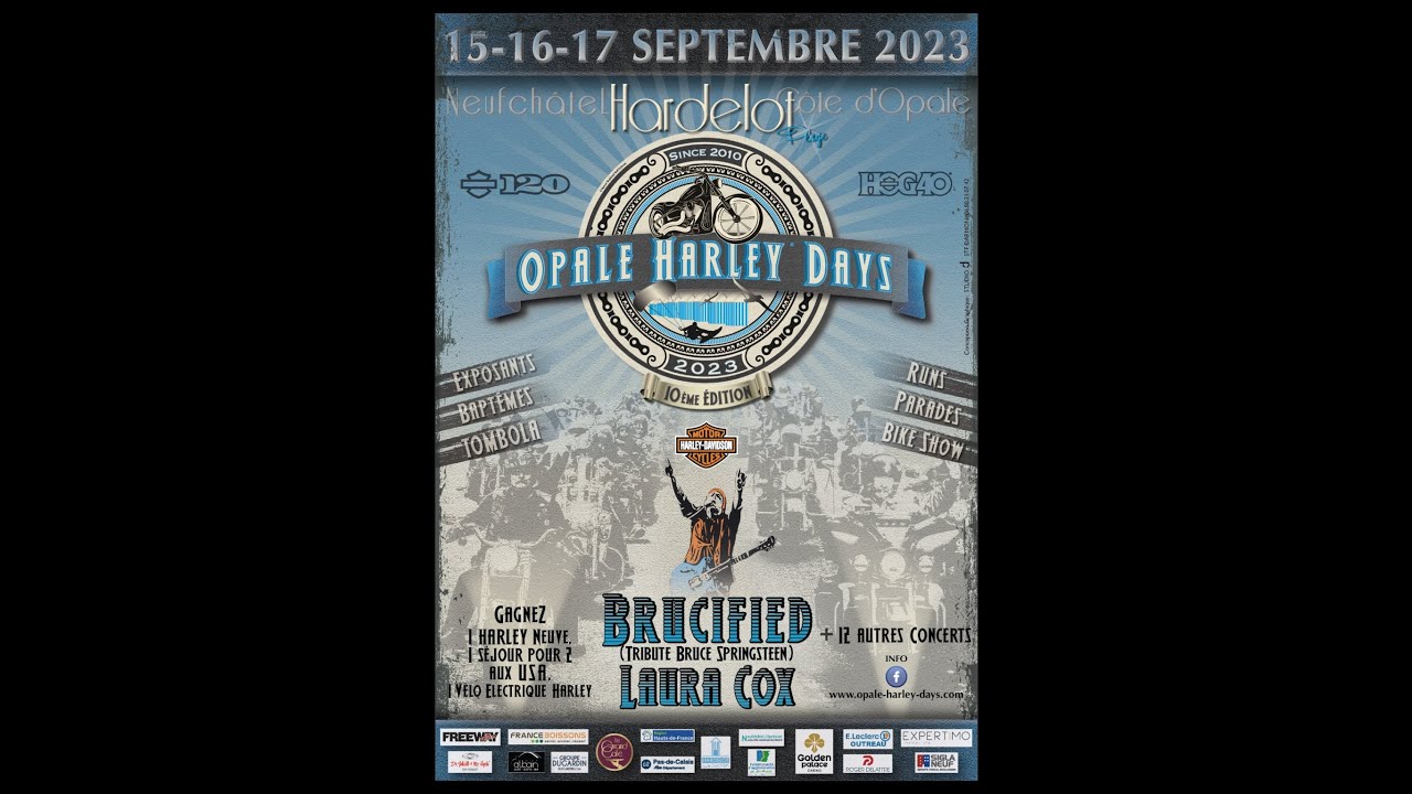 Parade Opale Harley Days - Hardelot - 120th anniversary Harley, 40th anniversary of the HOG.