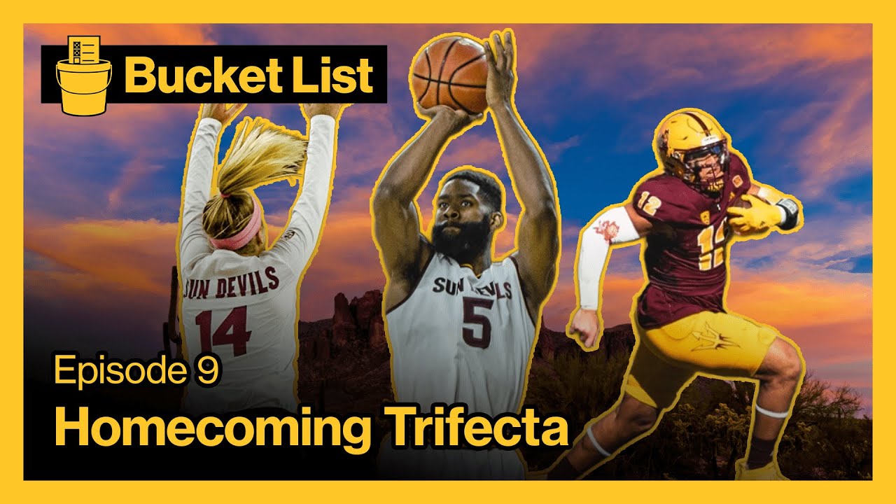 We celebrated ASU Homecoming with a 3-game weekend 🏐🏀🏈 | ASU Bucket List S1E9