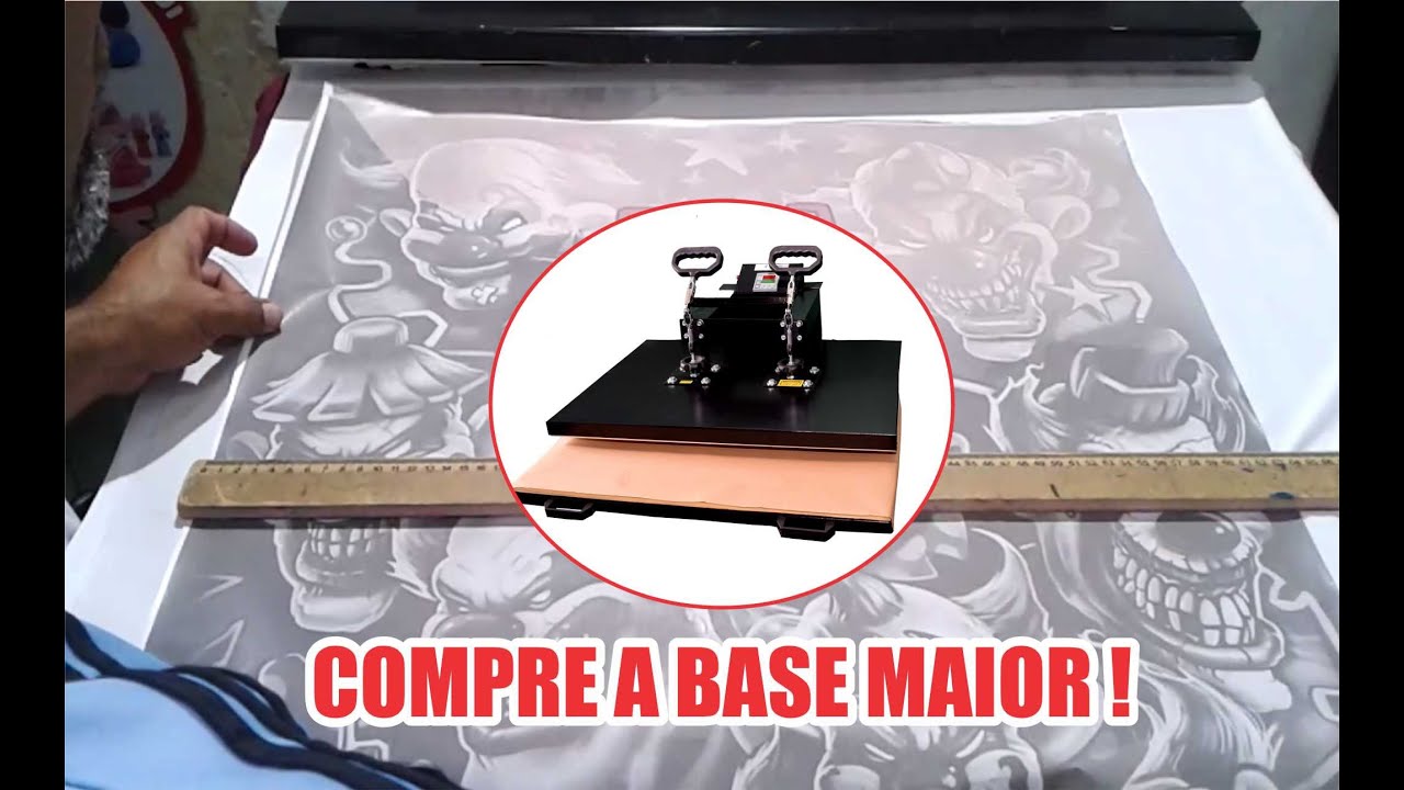NÃO COMPRE A PRENSA TÉRMICA 80 x 60 CM !  Dicas de estamparia digital e sublimação