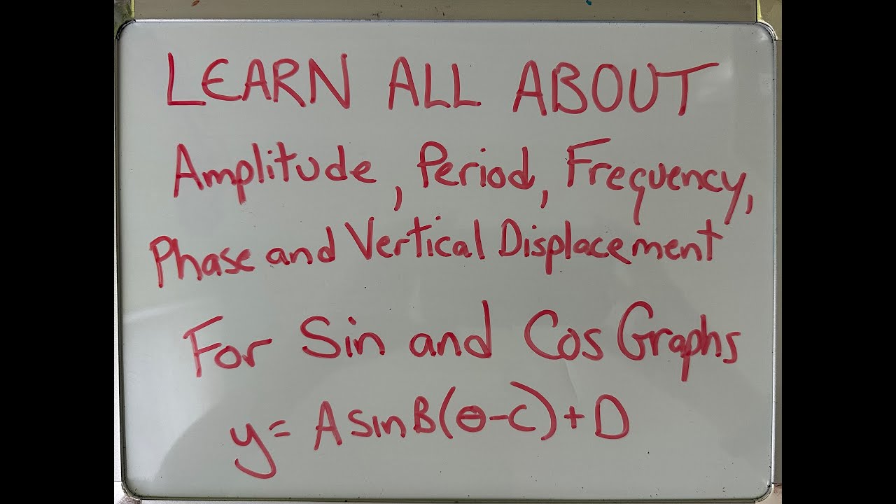 Understanding Amplitude, Period, Frequency, Vertical and Horizontal Shifts in Graphing Sin and Cos