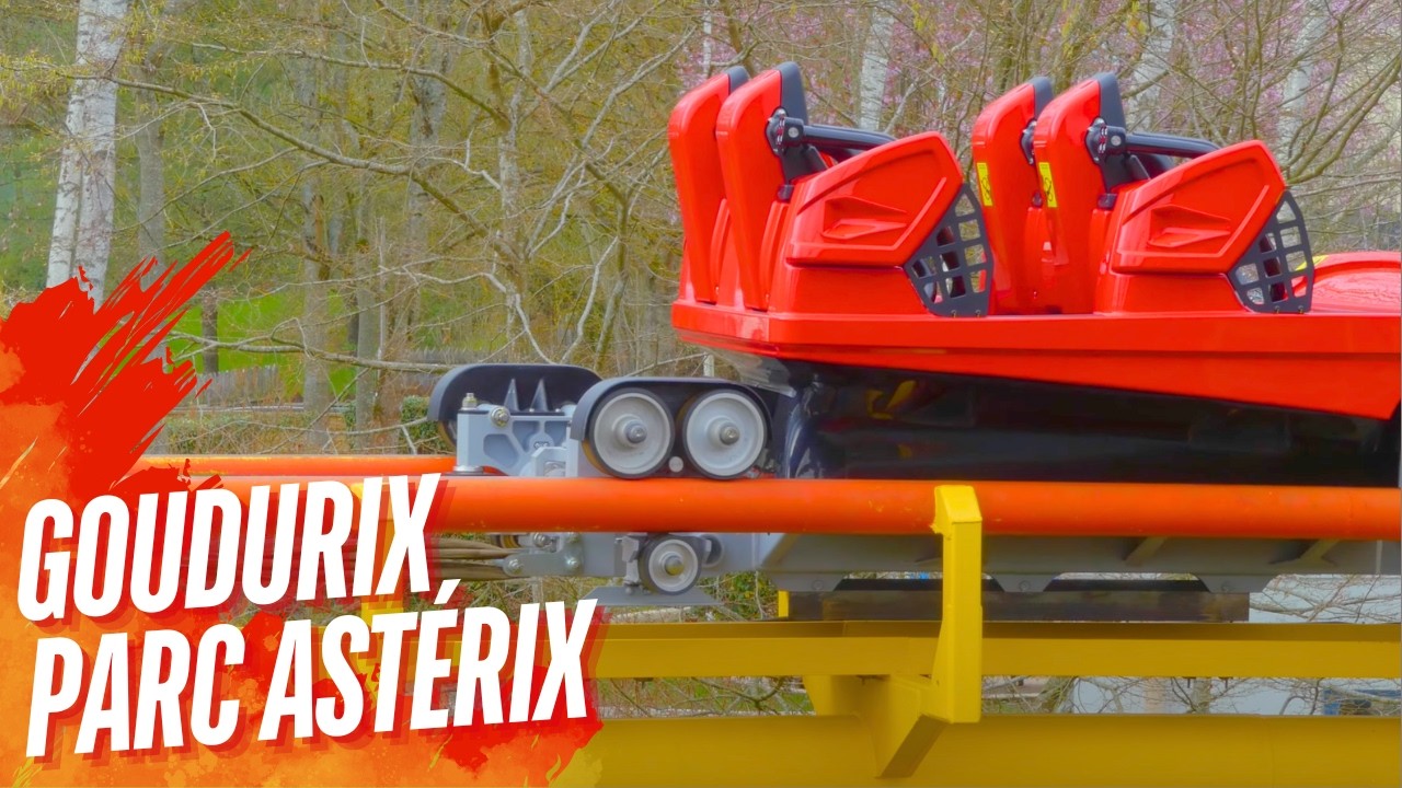 🎡Suppression d'un train de GOUDURIX vers la voie de garage - Parc Astérix