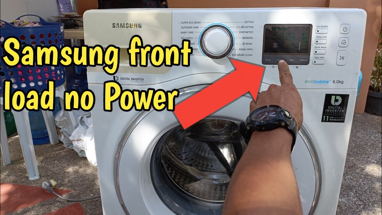 Front load SAMSUNG washing machine No power,#repair# #tutorial