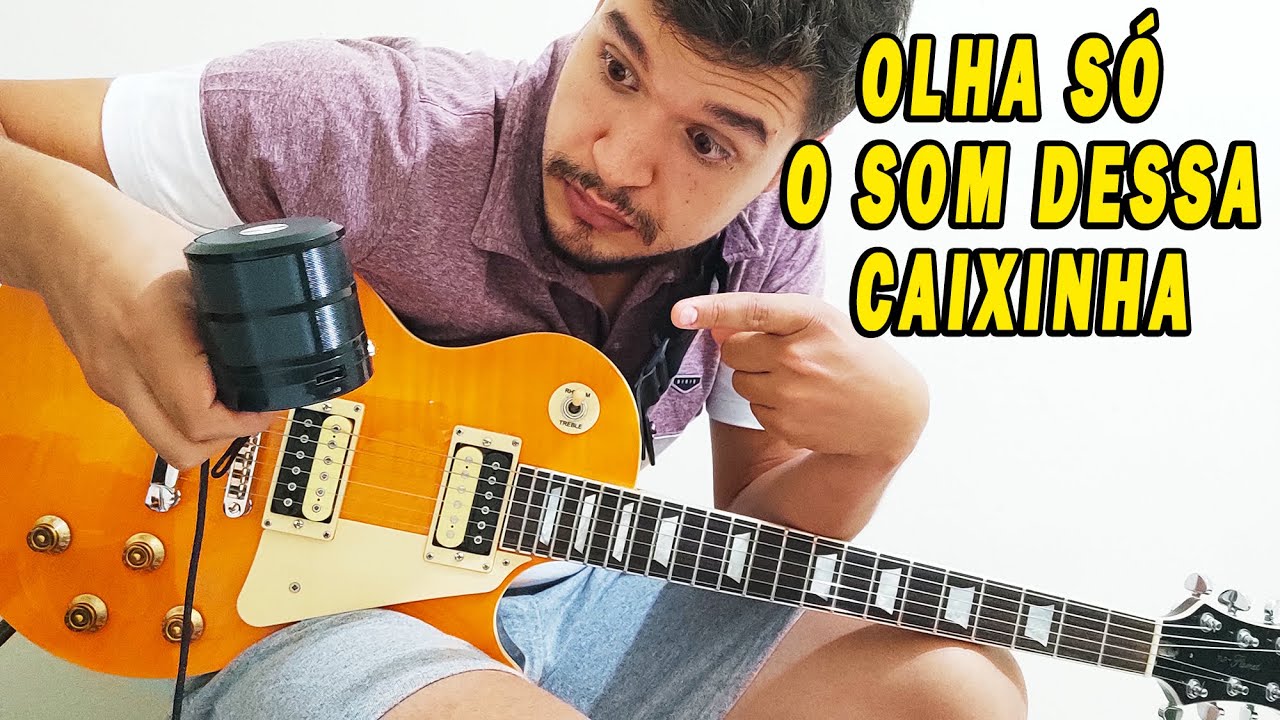Caixinha de Som Portátil Baratinha Para Usar Guitarra 😀