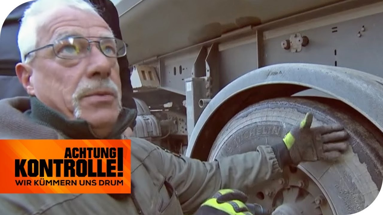 MANGELHAFTE Wartung - LKW hat Nagel im Reifen und nur 0,9mm Profil | Achtung Kontrolle | kabel eins