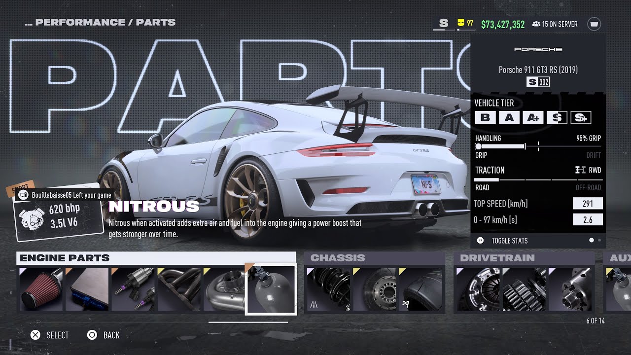 NFS Unbound | Porsche 911 GT3 RS (V.2) Is Really Fast With Engine Swap | 329 S GRIP BUILD
