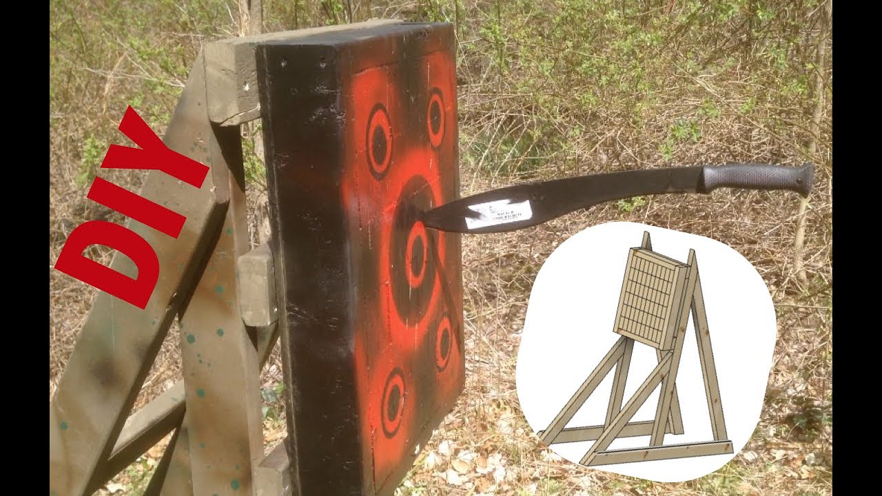 DIY Throwing Knife Target