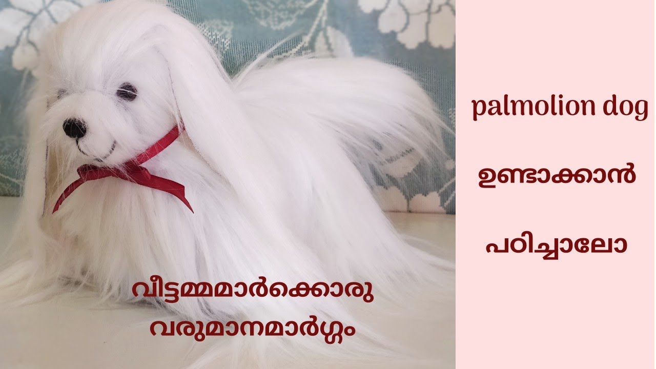 Stuffed Toy || Palmolion Dog Making Tutorial In Malayalam