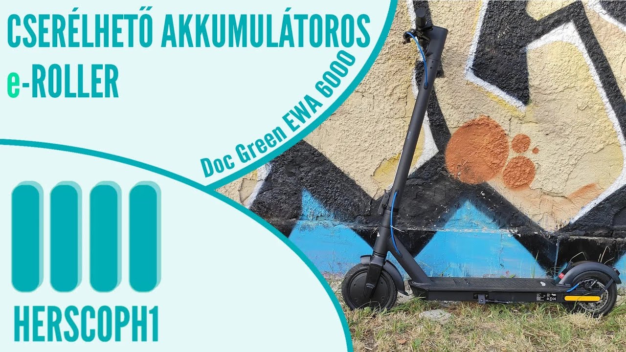 CSERÉLHETŐ akkus e-roller! | Doc Green EWA 6000 teszt