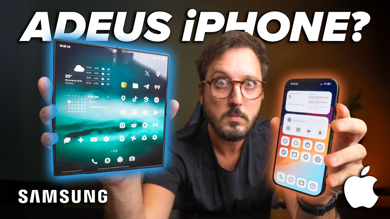Usei o Galaxy Z Fold7 por 30 dias... e nunca mais olhei meu iPhone igual.
