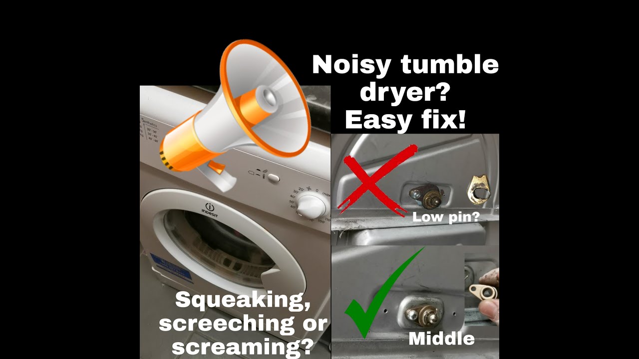 NOISY TUMBLE DRYER FIX - HOTPOINT, INDESIT, CREDA, ARISTON, EXPORT, PROLINE, CLATRONIC .. - SQUEAKY