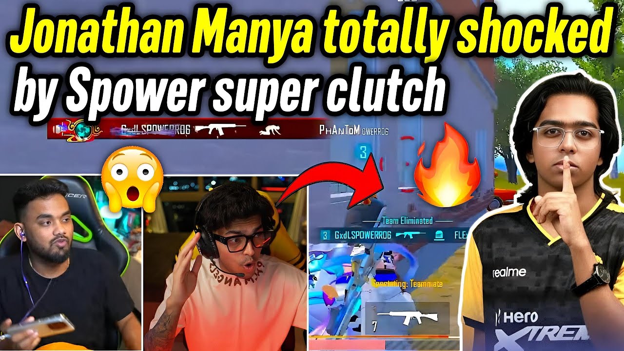 Jonathan Manya totally shocked by Spower super clutch 😲 Neyoo on Jonathan eSports award 🔥