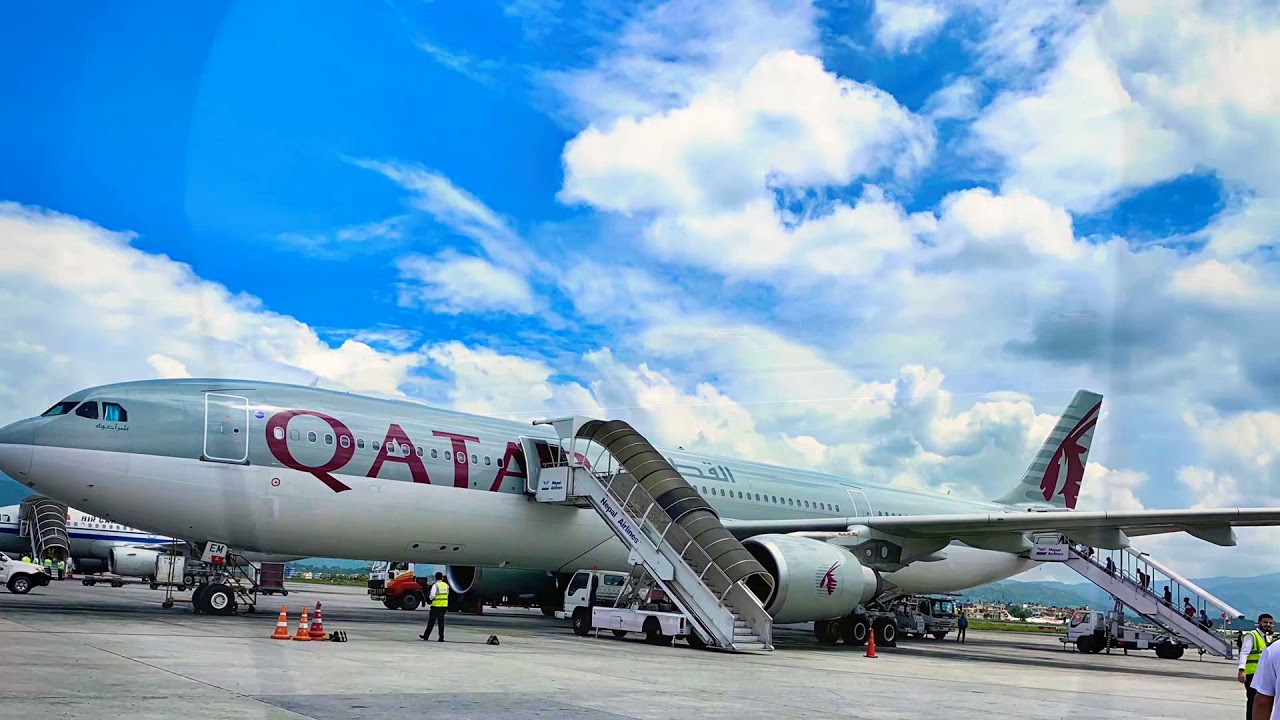 Qatar airways flying Kathmandu to Doha