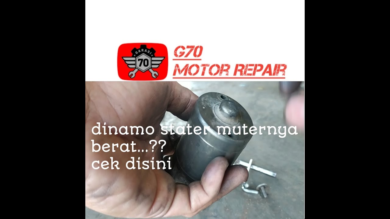 stater berat seperti aki ngedrop