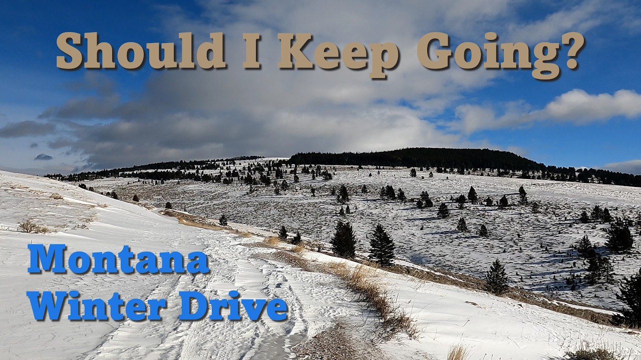 Should I Have Kept Going? Snow Drifts Block My Path in the Pryor Mountains
