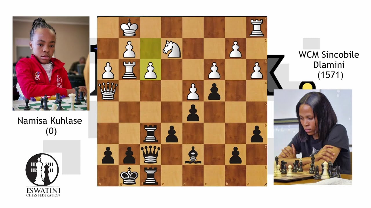 11-year-old Namisa Kuhlase outplays WCM Sincobile in the endgame