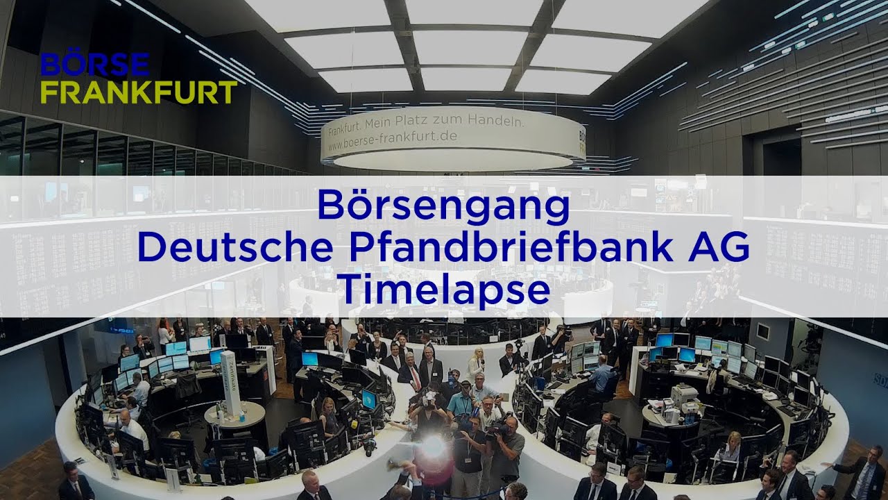 B&ouml;rsengang (IPO) der Deutschen Pfandbriefbank AG | B&ouml;rse Frankfurt