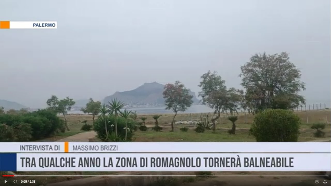 Palermo.  Nel giro di qualche anno la zona di Romagnolo tornerà balneabile