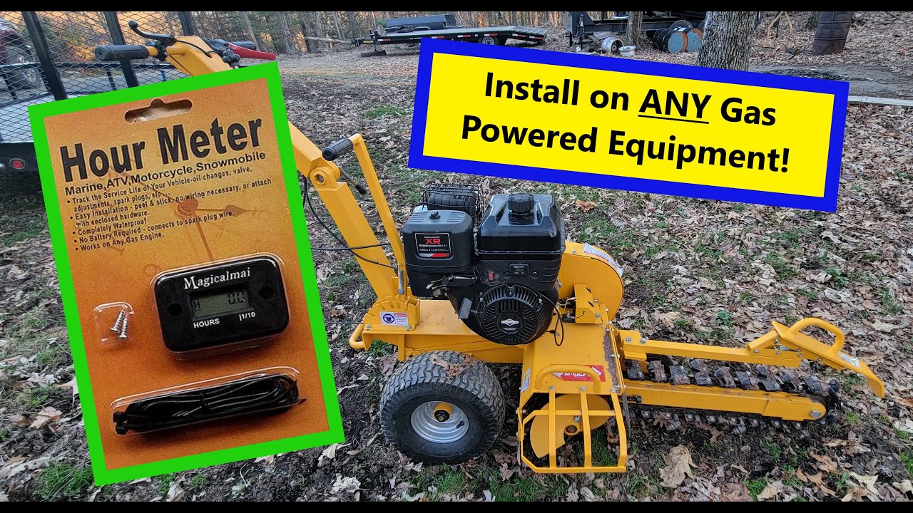 How To INSTALL a HOUR METER on ANY Gas Powered equipment!