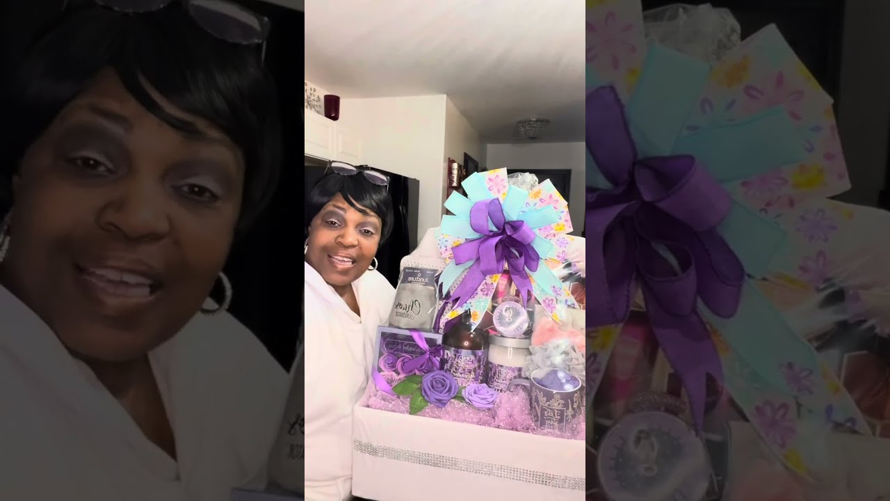 Подарочная корзина «Фиолетовый Страстный Халат» #вирусный #тренд #вирусноевидео #деньматери #идеи...