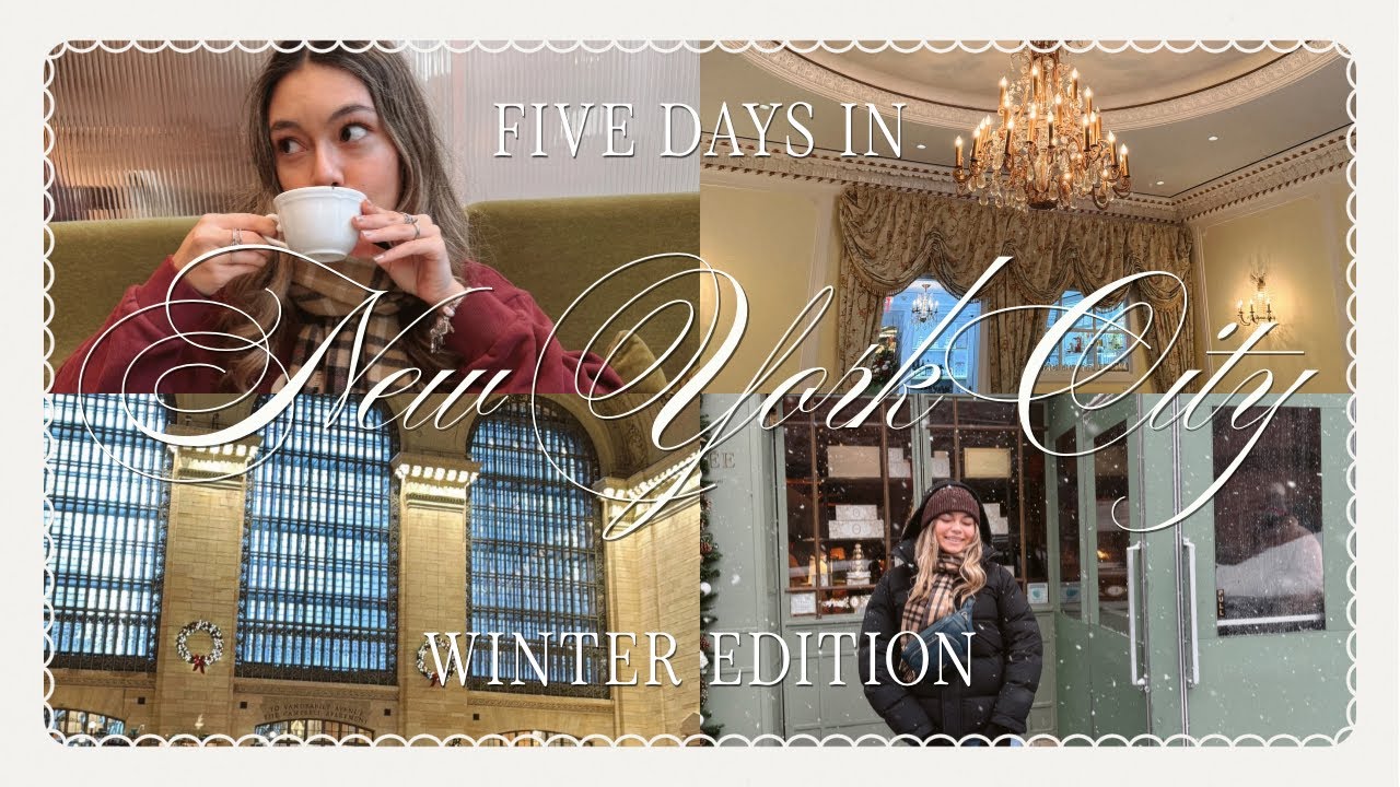 FIVE DAYS IN NYC (WINTER EDITION) VLOG 🗽🚕✨🍎❄️ | Places to go, shop, and eat!
