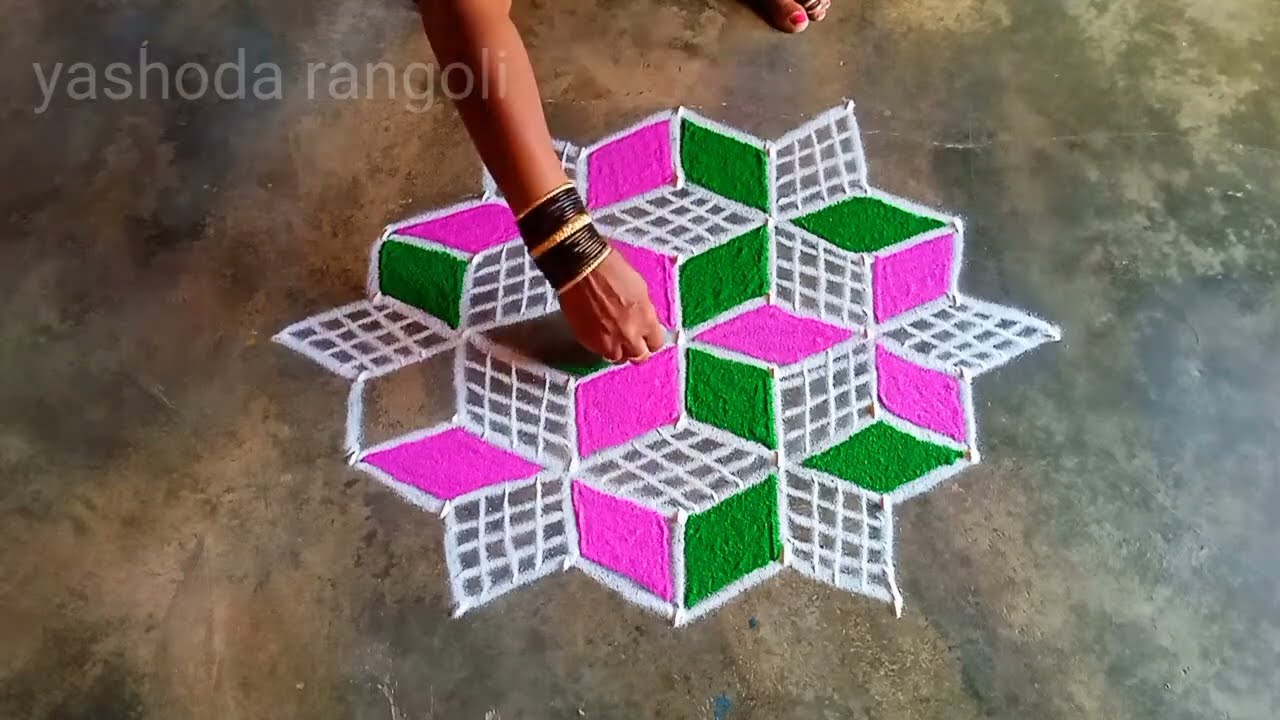 Very beautiful🌺 rangoli maha shivaratri special🌺 easy rangoli design