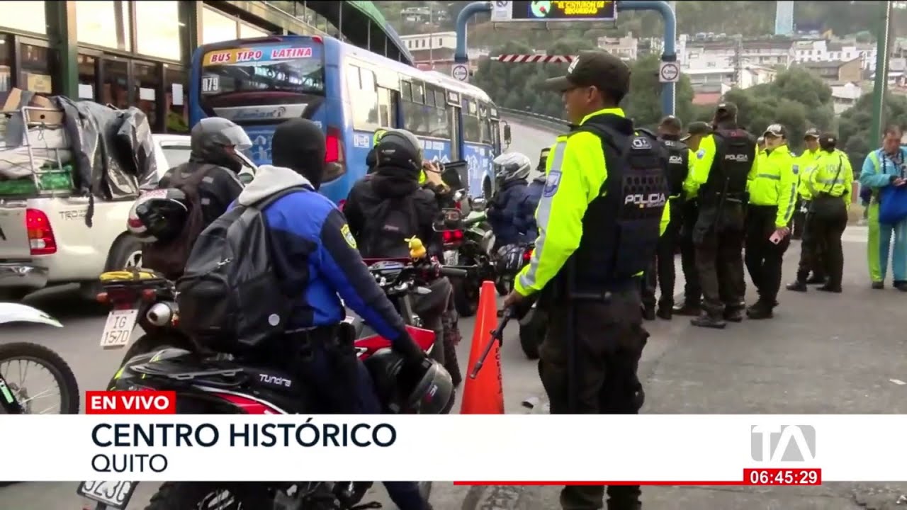 Quito: 60 detenidos en operativos realizados por la Polic&iacute;a Nacional