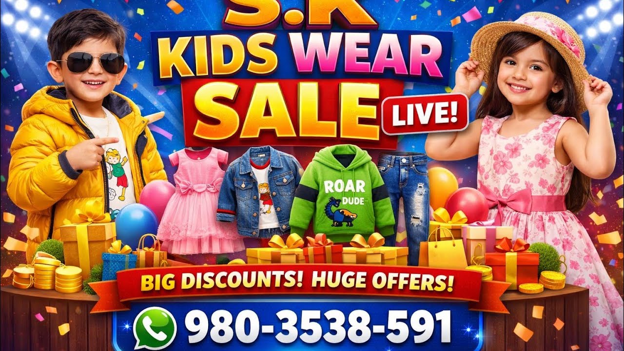 1 Day Sale Sale Sale kids wear Sale Booking no. 9803538591