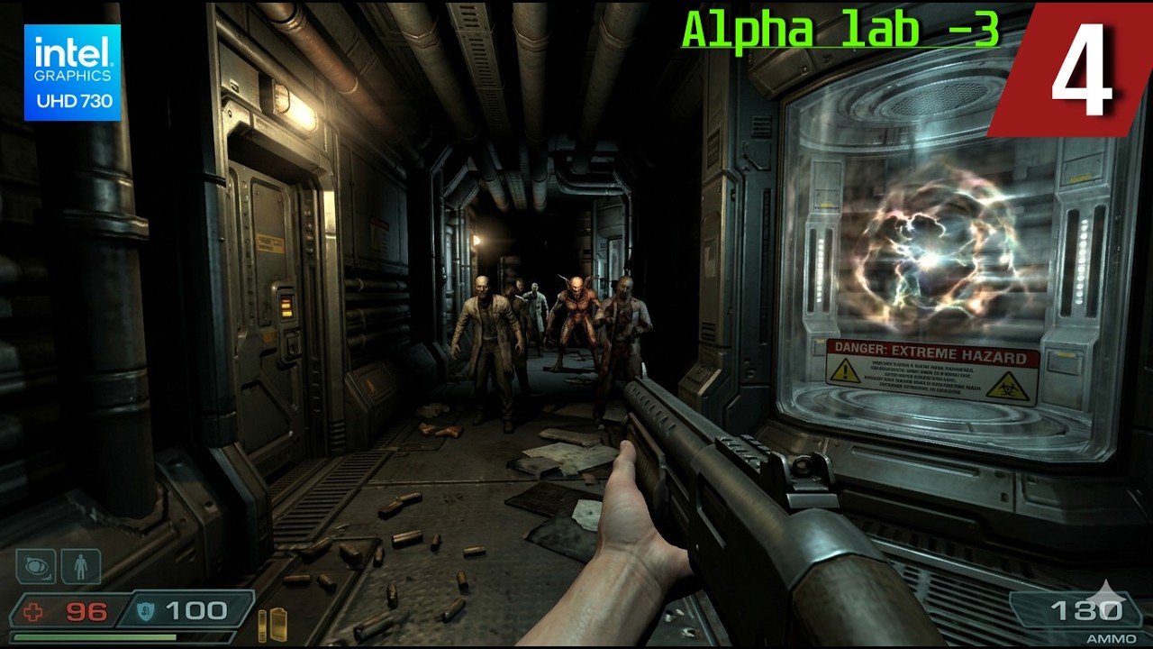 DOOM-3 BFG EDITION GAMEPLAY- PART 4.-- ALPHA LAB -3 FHD 60fps.