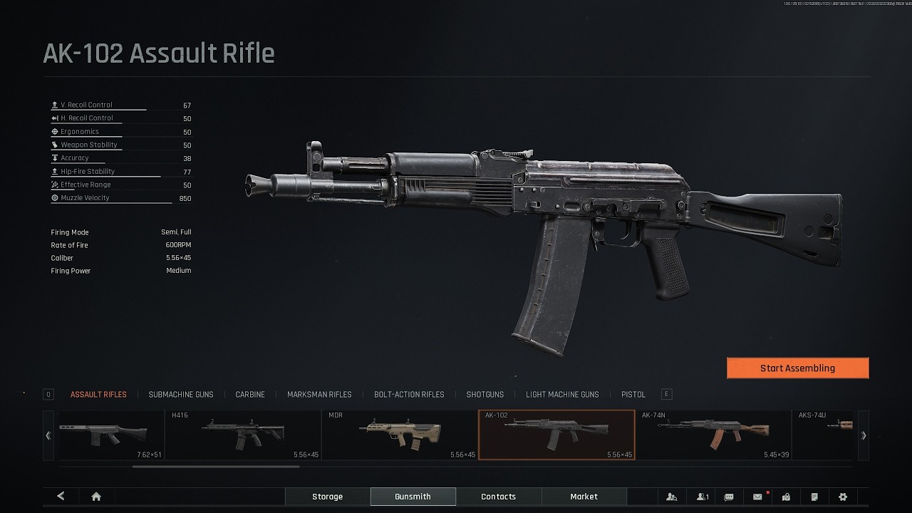 Arena Breakout Assault Rifles (AK-102)