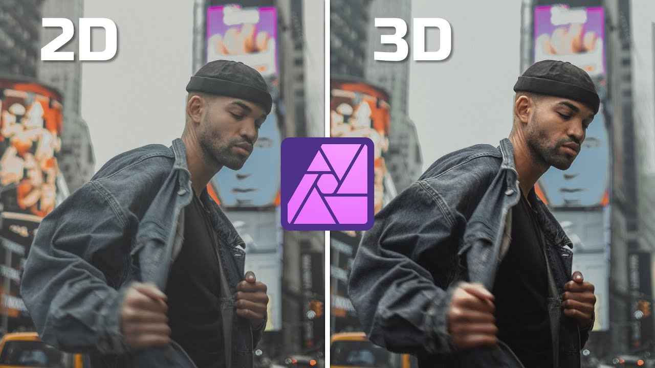 Dreidimensionaler Look für deine Bilder! | Mehr Tiefe erzeugen in Affinity Photo 2
