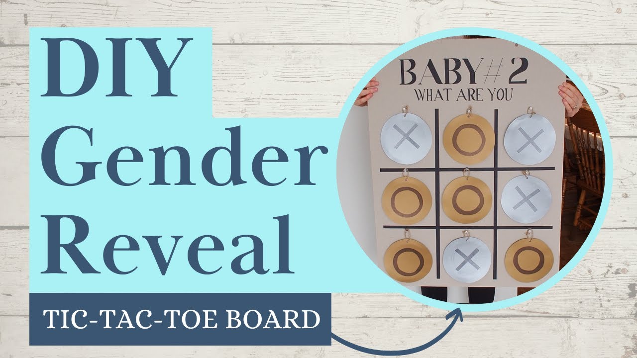 DIY GENDER REVEAL | TIC TAC TOE BOARD | BABY SHOWER