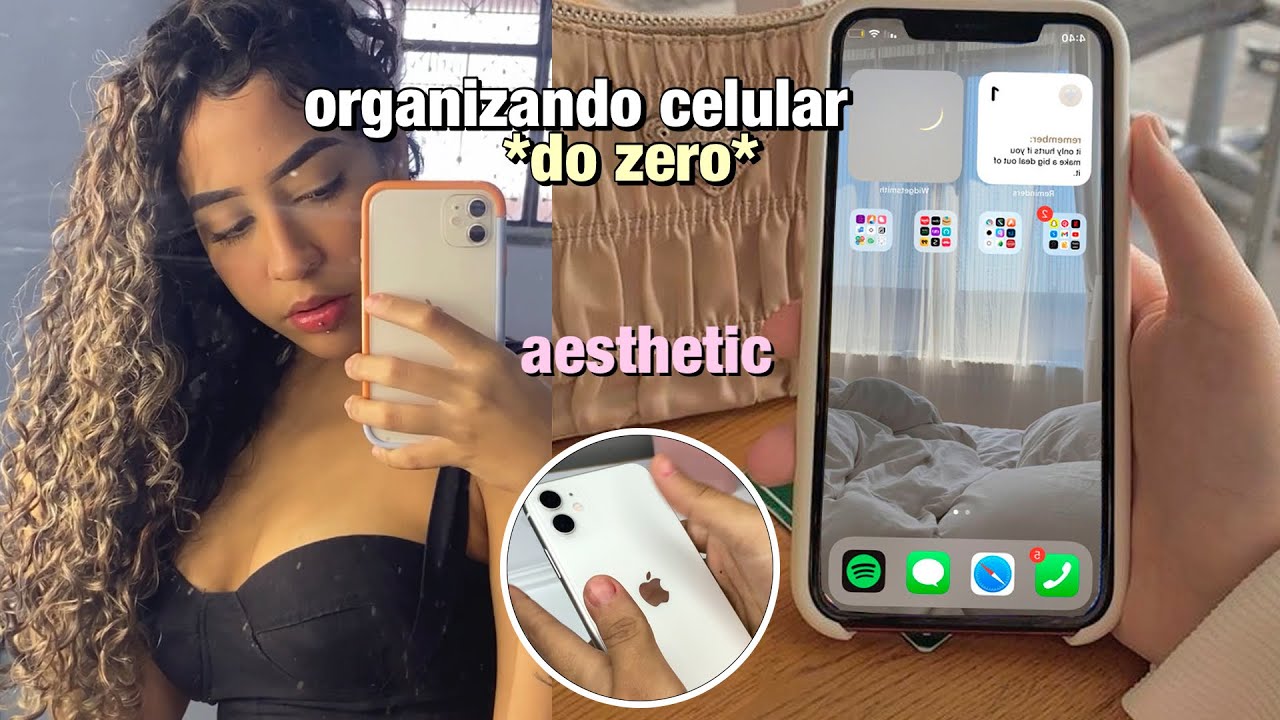 ORGANIZANDO MEU CELULAR + TOUR PELOS APPS *iphone 11 ios aesthetic*