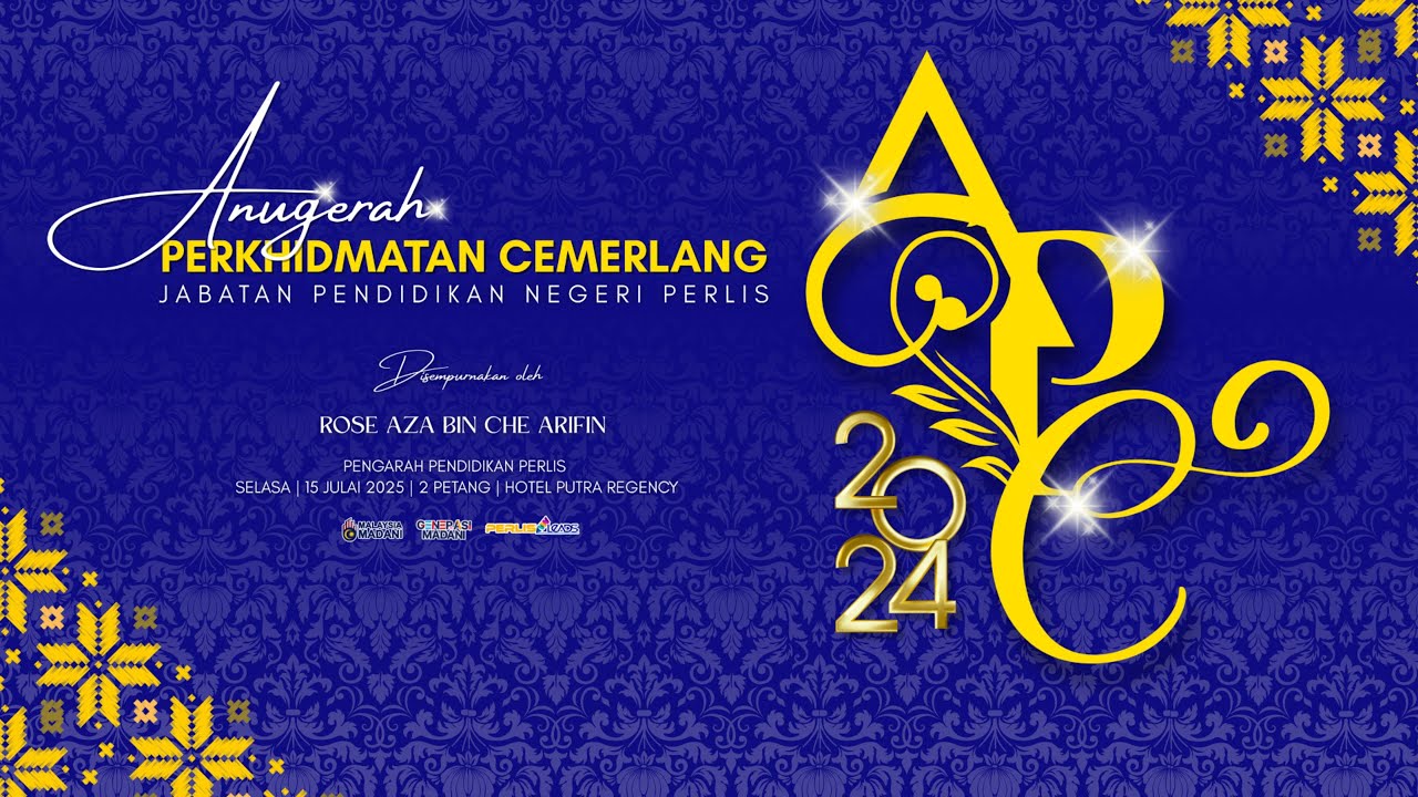 MAJLIS ANUGERAH PERKHIDMATAN CEMERLANG JABATAN PENDIDIKAN NEGERI PERLIS 2024