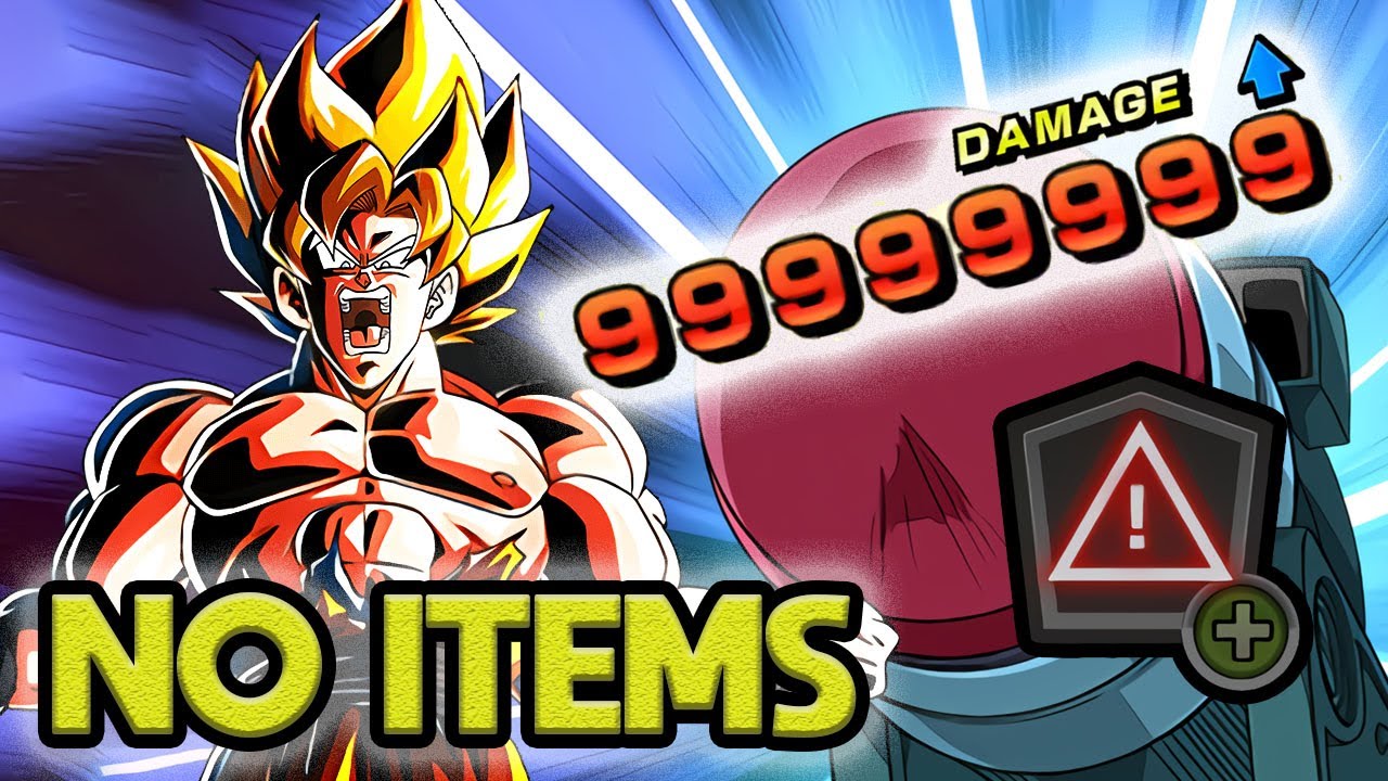 NO ITEM PUNCHING MACHINE BAG [LR SSJ SPIRIT BOMB GOKU] Dragon Ball Z Dokkan Battle