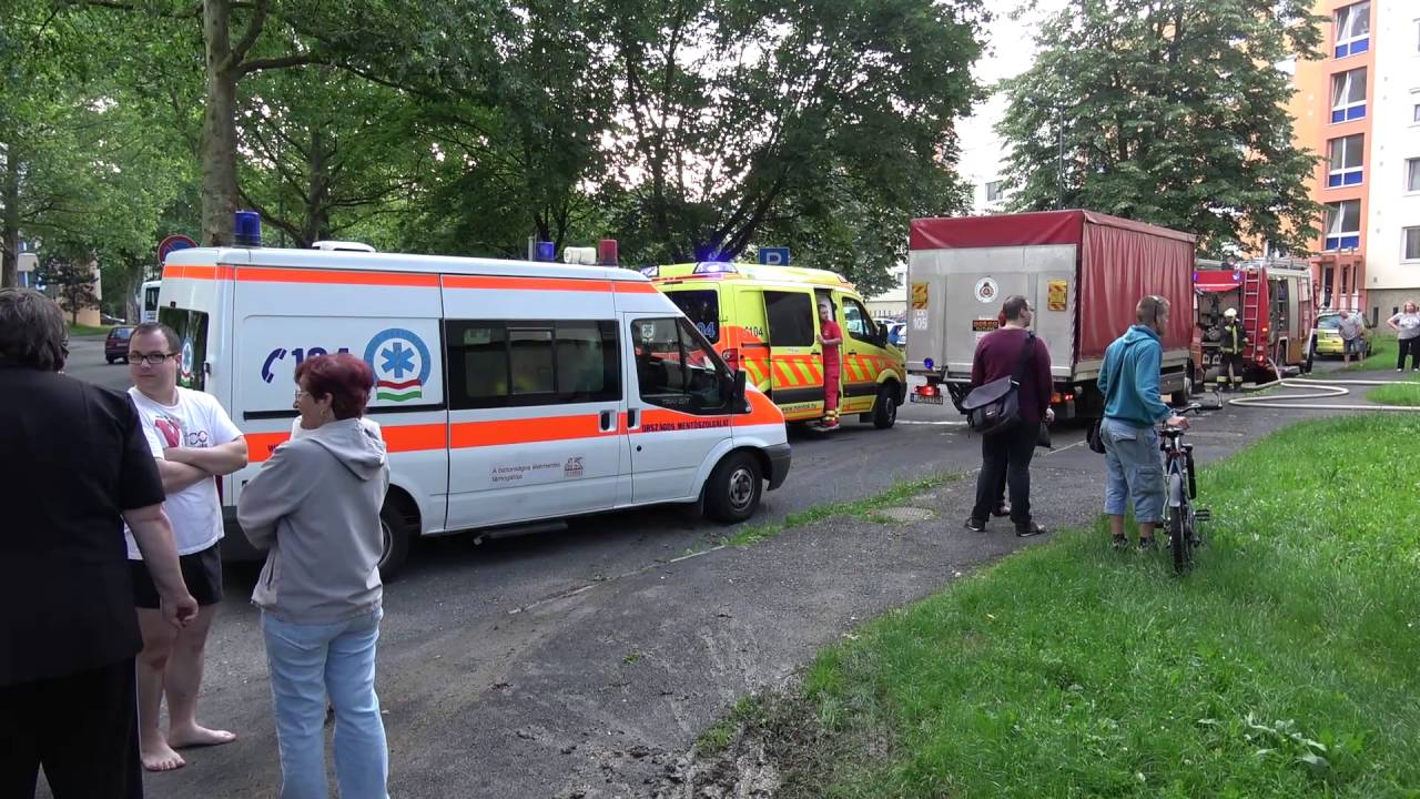 Tűz a szombathelyi Váci Mihály utca egyik társasházának lakásában