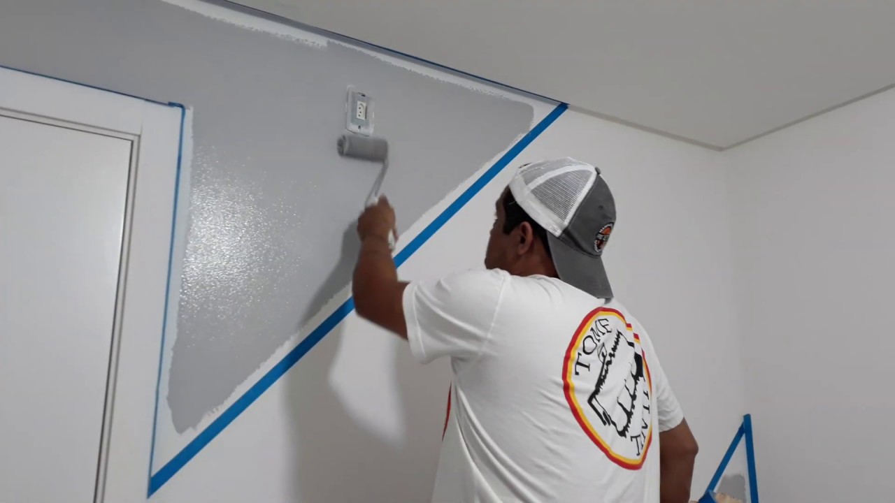 Aprenda como pintar parede | Pintura geométrica (Parte1)