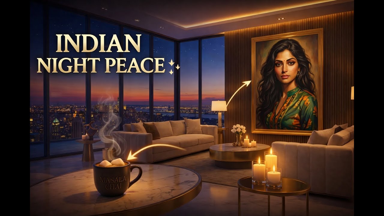 Indian Relaxation Music 🌙 4+ Hours | Ragas • Flute • Sitar • Calm Focus & Study (No Ads)