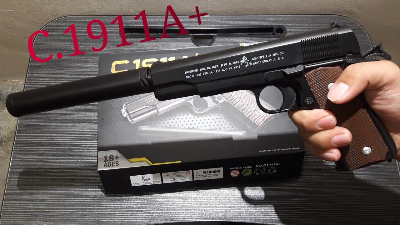 C.1911A+ | Spring Type | Airsoft Pistol | Full Metal.