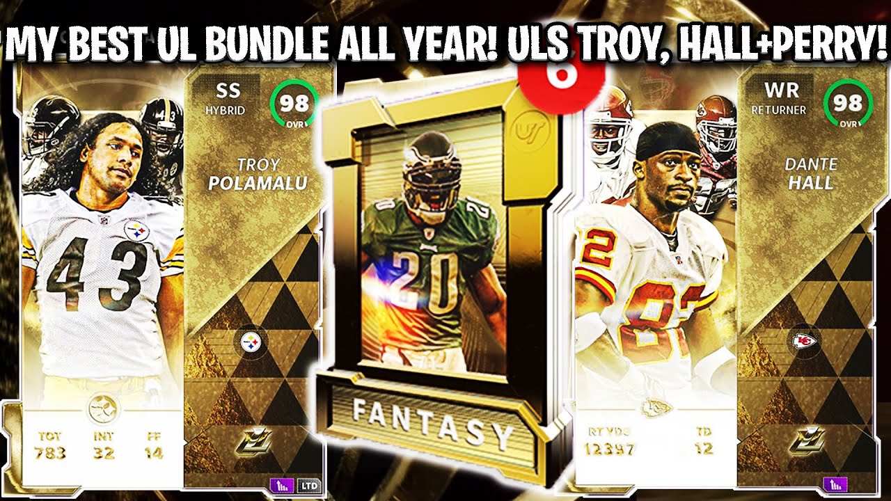 MY BEST UL BUNDLE ALL YEAR! PACKS ARE HOT! LTD UL TROY P, DANTE HALL, AND PERRY! | MADDEN 21