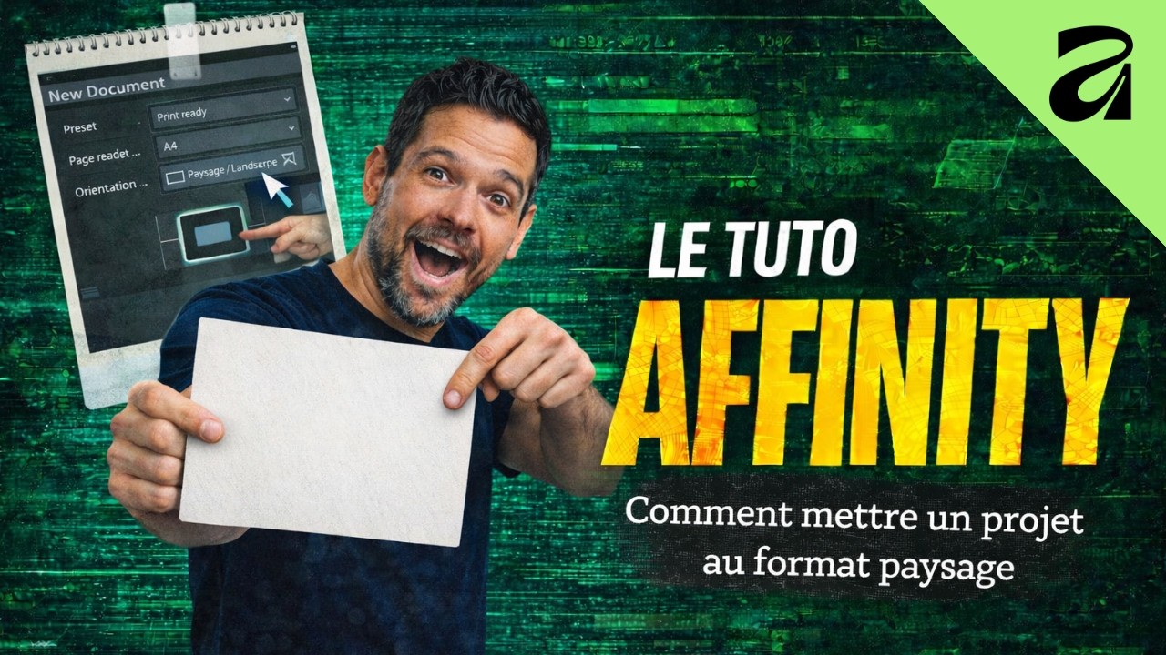 TUTO AFFINITY - Comment mettre un projet au format paysage ?